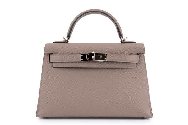 Hermès Mini Kelly	Epsom	Gris Asphalte	PHW