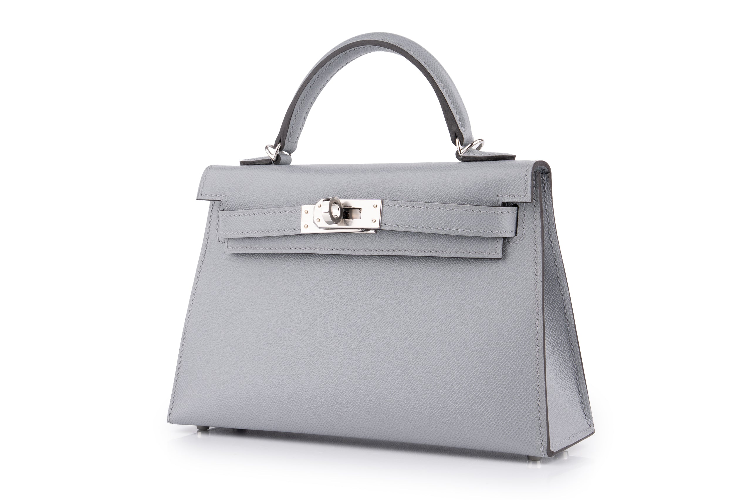 Hermès Mini Kelly Madame Gris Pantin PHW – Love Luxury Dubai