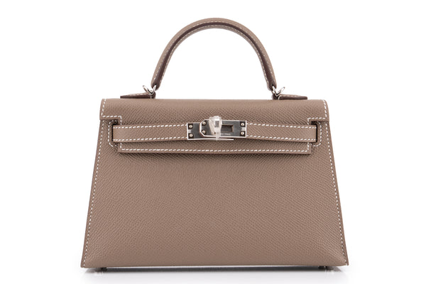 Hermès Mini Kelly		Epsom	Etoupe	PHW