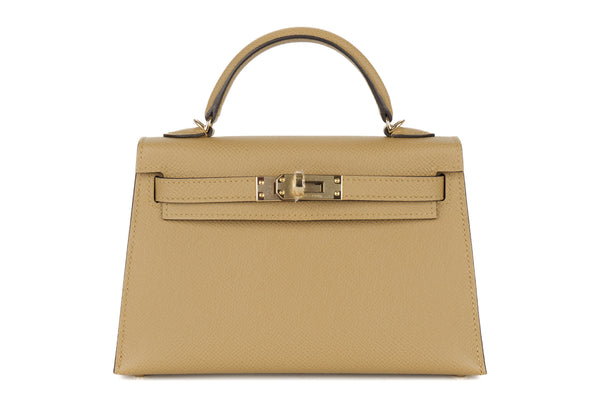 Hermès Mini Kelly		Epsom	Poussiere	PBHW