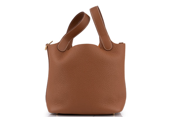 Hermès Picotin 18 Clemence Gold GHW