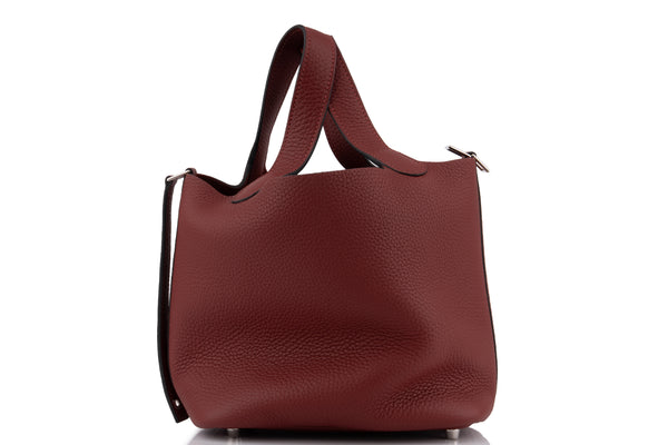 Hermès Picotin 18		Clemence	Rouge H	PHW