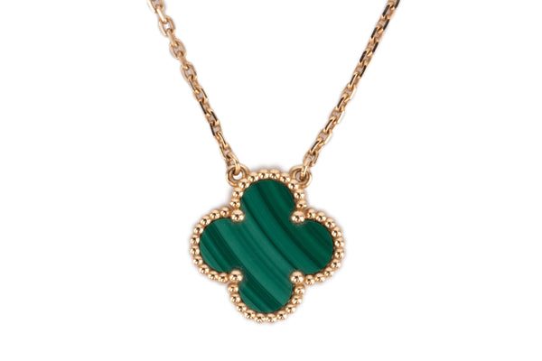 Van Cleef Vintage Alhambra	Pendant		Gold	Malachite